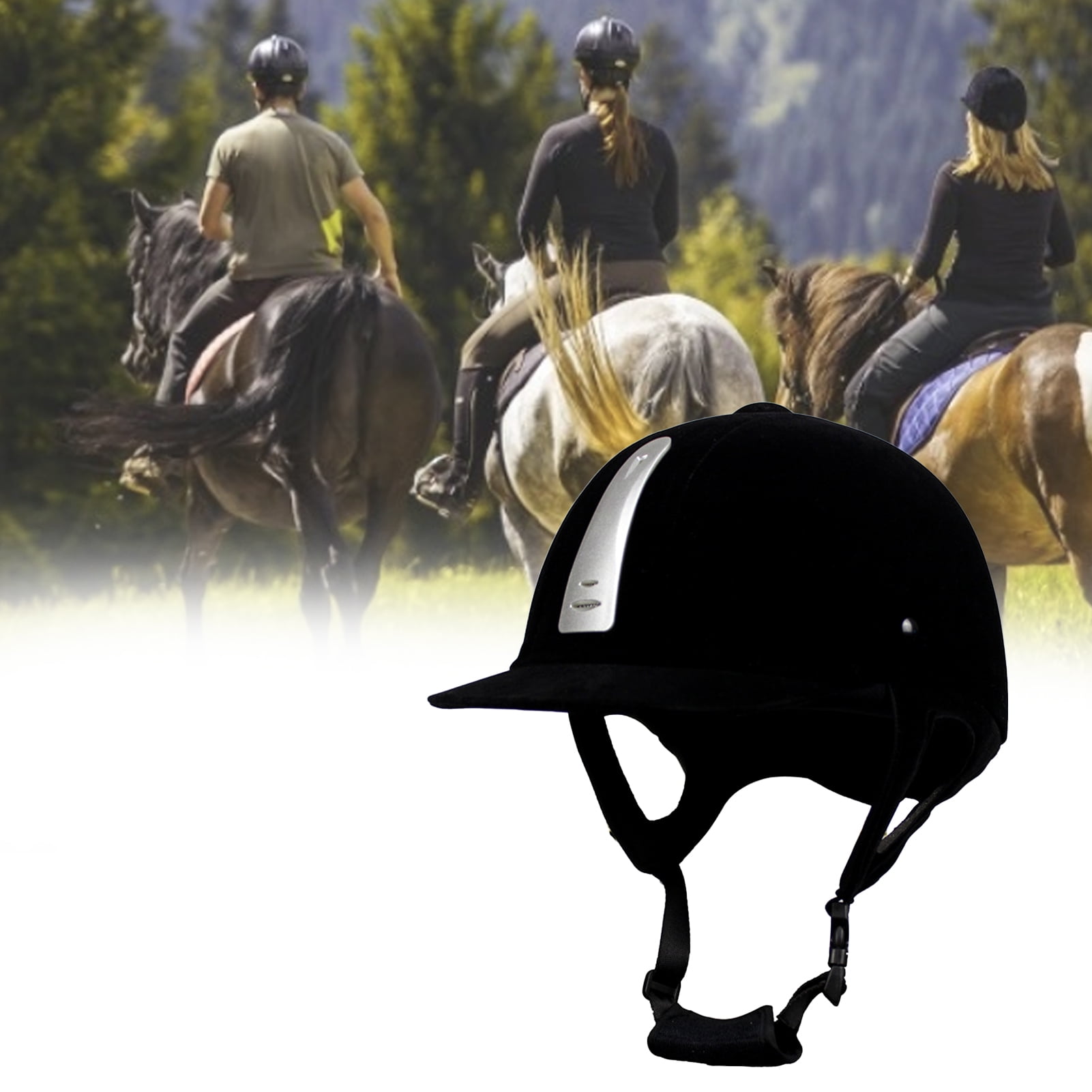SPRING PARK Unisex Horse Riding Helmet Lightweight Cooling Horseback Riding Apparel - Adjustable Safety Helmet