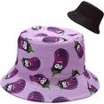 thumbnail image 1 of czcpp-Cute Bucket Hat Beach Fisherman Hats for Women, Reversible Double-Side-Wear, 1 of 4