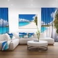 thumbnail image 3 of Design Art Caribbean Beach Panorama Canvas Print, 3 of 3