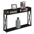thumbnail image 3 of Tucson Deluxe 2 Tier Console Table in Espresso Wood Finish and Black Frame, 3 of 3