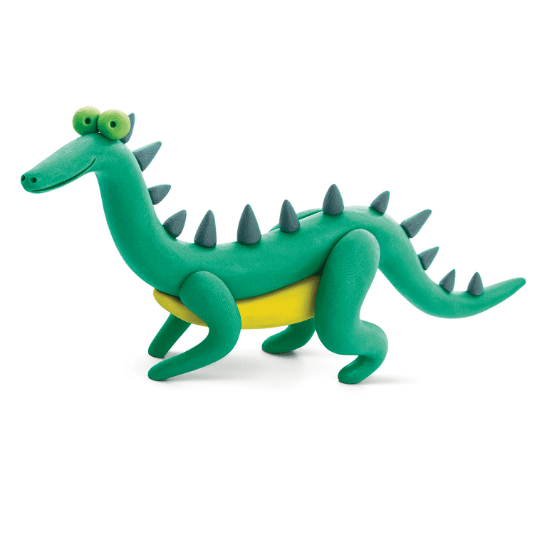 Hey Clay Mega Dinos - Colorful Kids Modeling Air-Dry Clay, 18 Cans with Fun  Interactive App 