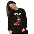 thumbnail image 4 of NASA Worm Logo Outer Space Astronaut Sweatshirt for Men or Women Brisco Brands S, 4 of 6