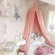 thumbnail image 5 of Dosel para cama, marco de cama transparente rosa, mosquitera, dosel redondo, decoración de la casa para niños, 5 of 13