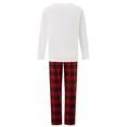 thumbnail image 4 of PaerPade Family Matching Christmas Pajamas Set Tree Letter Plaid Print Holiday Pajamas Sleepwear, 4 of 10