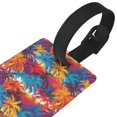 thumbnail image 3 of Hirioo Colorful Hawaii Palms for Luggage ID Tag with Adjustable Strap Travel Baggage Bag Tags Suitcase Identify Labels for Women Men, 3 of 7