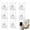 8Pcs#008, variant on No Drill Adhesive Hooks, Wall Hooks Self Adhesive Wall Mount Screw Hooks Upgraded Picture Hangers Without Nails Nail Free Wall Hangers for Home Bathroom Kitchen (2.36" × 2.36", 8pcs)