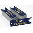 thumbnail image 2 of Inkdotpot Gold Foil Paper Hang Tags Merry Christmas Favor Tags 100 Pieces, 2 of 6