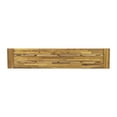 thumbnail image 5 of Marian Outdoor Acacia Wood Bench, Teak Finish and Rustic Metal, 5 of 7