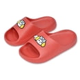 thumbnail image 4 of ITSAME Slippers for Girls, Open Toe Quick-Dry Comfy Anti-Slip Summer Bathroom Shower Slippers for Kids Red 13-13.5(Big Kids), 4 of 7