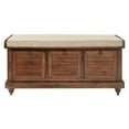 thumbnail image 6 of Dover Storage Bench in Distressed Brown Fully Assembled, 6 of 7