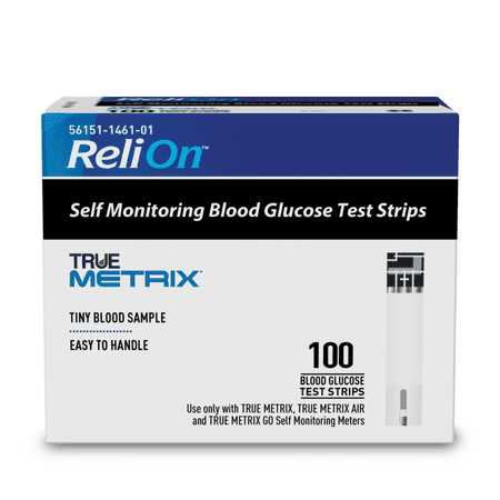 ReliOn TRUE METRIX Blood Glucose Strips, 100 count