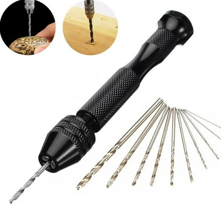 

Rotary Tool Mini Manual TwistDrill Bit Aluminum Alloy 0.3-3.4mm Hand Drill