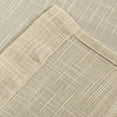 thumbnail image 2 of Rod Pocket Linen Texture Semi Sheer Window Treatment Curtain Valance (18" Long, Beige), 2 of 3