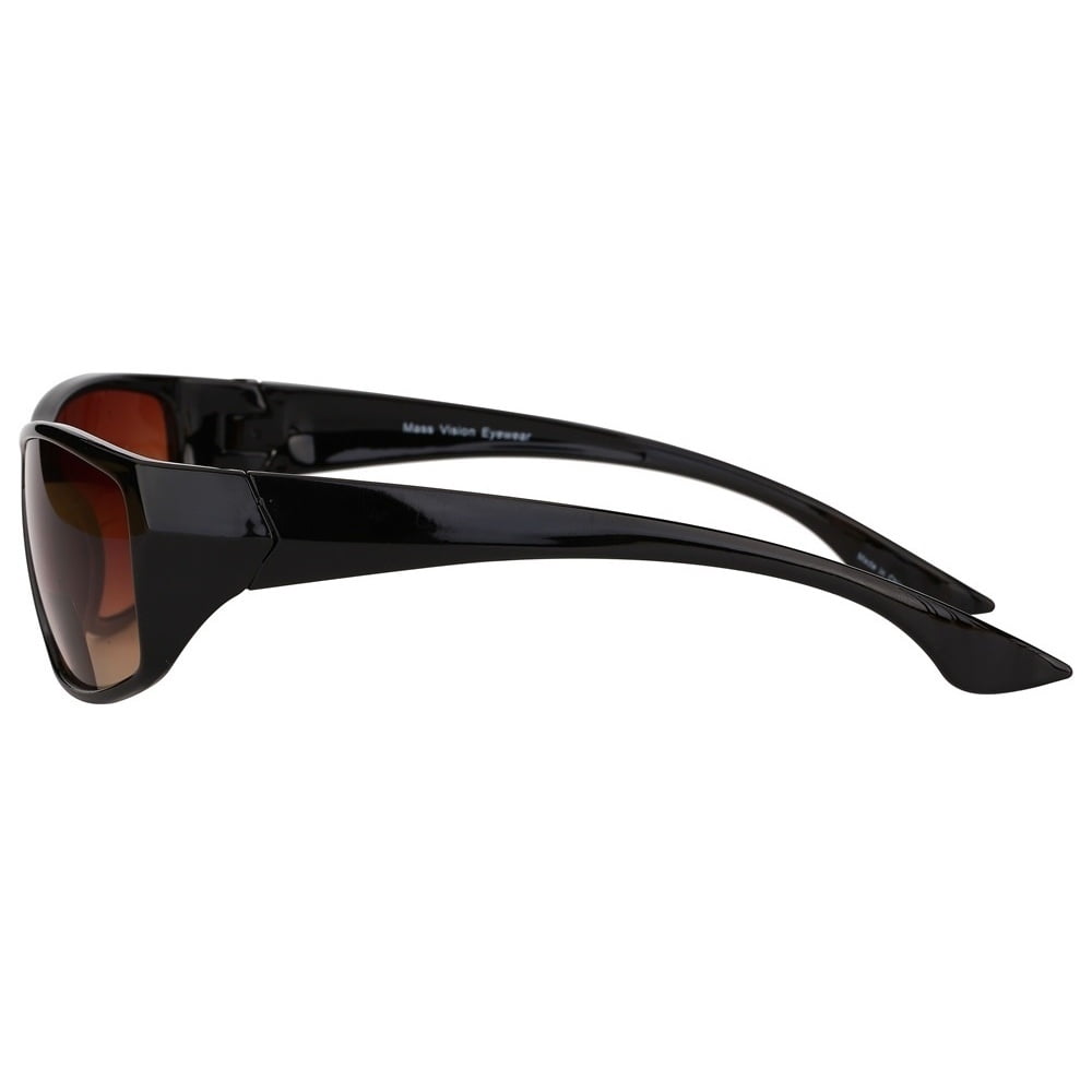 "The Driver" Polarized Bifocal Sunglasses Featuring High Definition - Black - 3.00