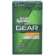 Colgate Palmolive Irish Spring Gear Deodorant Soap, 6 ea