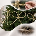 thumbnail image 4 of Christmas Bow Ornaments Christmas Metal Bow Ornaments for Christmas Tree Xmas Tree Hanging Decor, 4 of 8