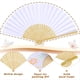 thumbnail image 3 of 24 Abanicos de Papel Blancos Plegables de Mano para Bodas, Fiestas y Baby Showers., 3 of 5