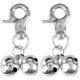 thumbnail image 1 of WeiHuan Toys 2 juegos de colgantes con forma de campana para entrenamiento, joyería para collar de perro y gato (plata), 1 of 4