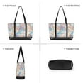 thumbnail image 6 of FORMRS Canvas Laptop Tote Bag for Women with 15.6" Computer Compartments Shoulder Handbag, Elegant Marble Pattern, 6 of 7