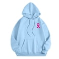 thumbnail image 5 of Hoodies for women Breast Cancer Awareness Long Sleeve Pink Ribbon Graphic Hooded Sweatshirts with Pockets Casual Comfy Pullover Fall Tops 2025, 5 of 6