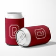 thumbnail image 5 of Letter Q Initial Monogram - Maroon and White Can or Bottle Hugger, 5 of 5