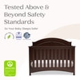thumbnail image 4 of Delta Children Perry 6-in-1 Convertible Crib, Greenguard Gold Certified, Converts to Toddler Bed, Daybed, Sofa Bed & Full-Size Bed with/without Headboard, Fits Standard Crib Mattress, Walnut Espresso, 4 of 14