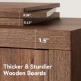 thumbnail image 3 of 47" Shoe Cabinet with 3 Doors, Adjustable Shelves & Ventilation Hole Design for 30 Pairs , Shoe Storage Rack for Entryway Living Room, 3 of 9