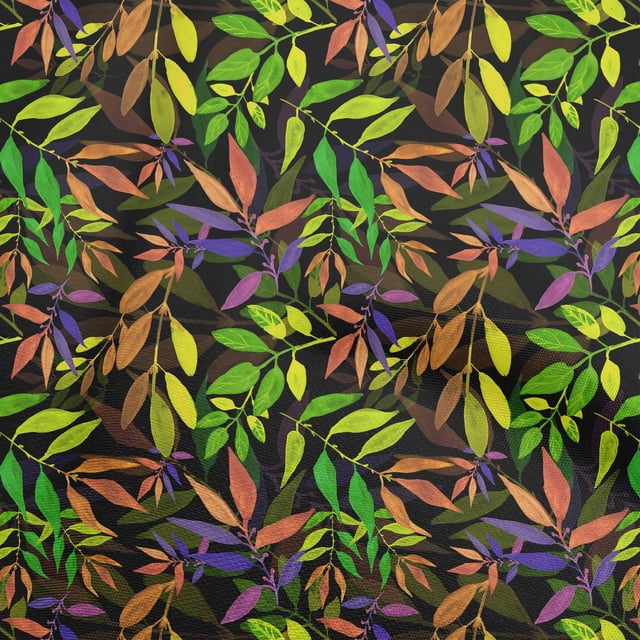 oneOone Cotton Cambric Green Fabric Block Sewing Craft Projects Fabric Prints By Yard 42 Inch Wide-GP