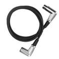 thumbnail image 1 of Cable XLR Macho A Hembra, Cable XLR De 3 Pines En ángulo Recto Plateado Para Amplificador Para Micrófono, 1 of 7