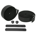 thumbnail image 2 of Tape PU Leather Handbar Tape with Wavy Grain Sweat Absorption Bike Handlebar Belt for Cycling, 2 of 7