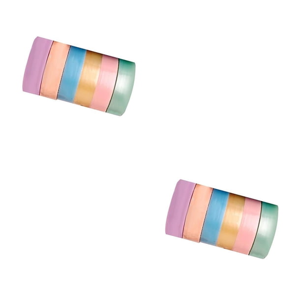 Advancent 6 x Sticky Ball Rolling Tape Juguetes educativos Manualidades de bricolaje para relajarse 3.6 cm 2piezas
