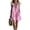 Pink#10, variant on Yteetum Women's Cotton Short Jumpsuits Summer Oversized Crewneck Ruffle Sleeveless Rompers Casual Solid Loose Fits Lightwieght Comfy Travel Vacation Overalls