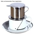 thumbnail image 6 of opvise 50/100ml Vietnam Style Stainless Steel Coffee Drip Filter Maker Pot Infuse Cup, 6 of 8