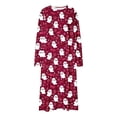 thumbnail image 6 of SELONE Nightgowns Long Sleeve for Women Plus Size Crew Neck Maxi Sleep Shirt Ghost Bats Nighties Halloween Dress, 6 of 8