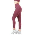 thumbnail image 3 of YITTY Active Women's Ultraluxe Crossover High-Waist Legging, Athleisure, 4-Way-Stretch, Moonlight Mauve, M, 7/8 Length, 3 of 7