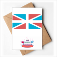 thumbnail image 1 of United Kingdom Flag Retro Style Happy Birthday Greeting Cards Envelopes Blank, 1 of 3