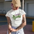 thumbnail image 2 of Feeling Lucky with Irish Cap, St. Patrick's Day Favor or Merch Gift, Heather Grey T-Shirt, Large, 2 of 5