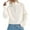 Beige, variant on Women's Half Zip Cropped Pullover, Ribbed Turtleneck Knit Top with Long Sleeves, Casual Weave Streetwear Style Sweater for Everyday Fashion Coffee,A