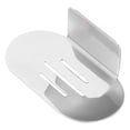 thumbnail image 3 of Soporte de jabón sin aliento de acero inoxidable para la bandeja de jabón montada en la pared del fregadero para el plato de jabón sin golpes de ducha para la organización del baño, 3 of 4