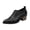 13#Black, variant on Women's Chunky Low Heel Ankle Booties Fashion V Cut Stacked Low Heeled Booties Comfortable Slip on Pointed Toe Casual Dress Pumps