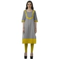 thumbnail image 2 of Moomaya Kurti Droite de Designer pour Femmes Tunique Indienne Imprimée Haut Long Kurta, 2 of 6