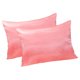 thumbnail image 3 of Wosthever 2 piezas funda de almohada poliéster satén funda de almohada ropa de cama funda de almohada para dormir, púrpura, US-S, 20x26 pulgadas Juegos de cama rosado 51*76cm Wosthever HA003643-17, 3 of 6