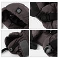 thumbnail image 2 of Gorro acolchado con protección para los oídos, máscara de esquí transpirable para clima frío al aire libre (púrpura), 2 of 7
