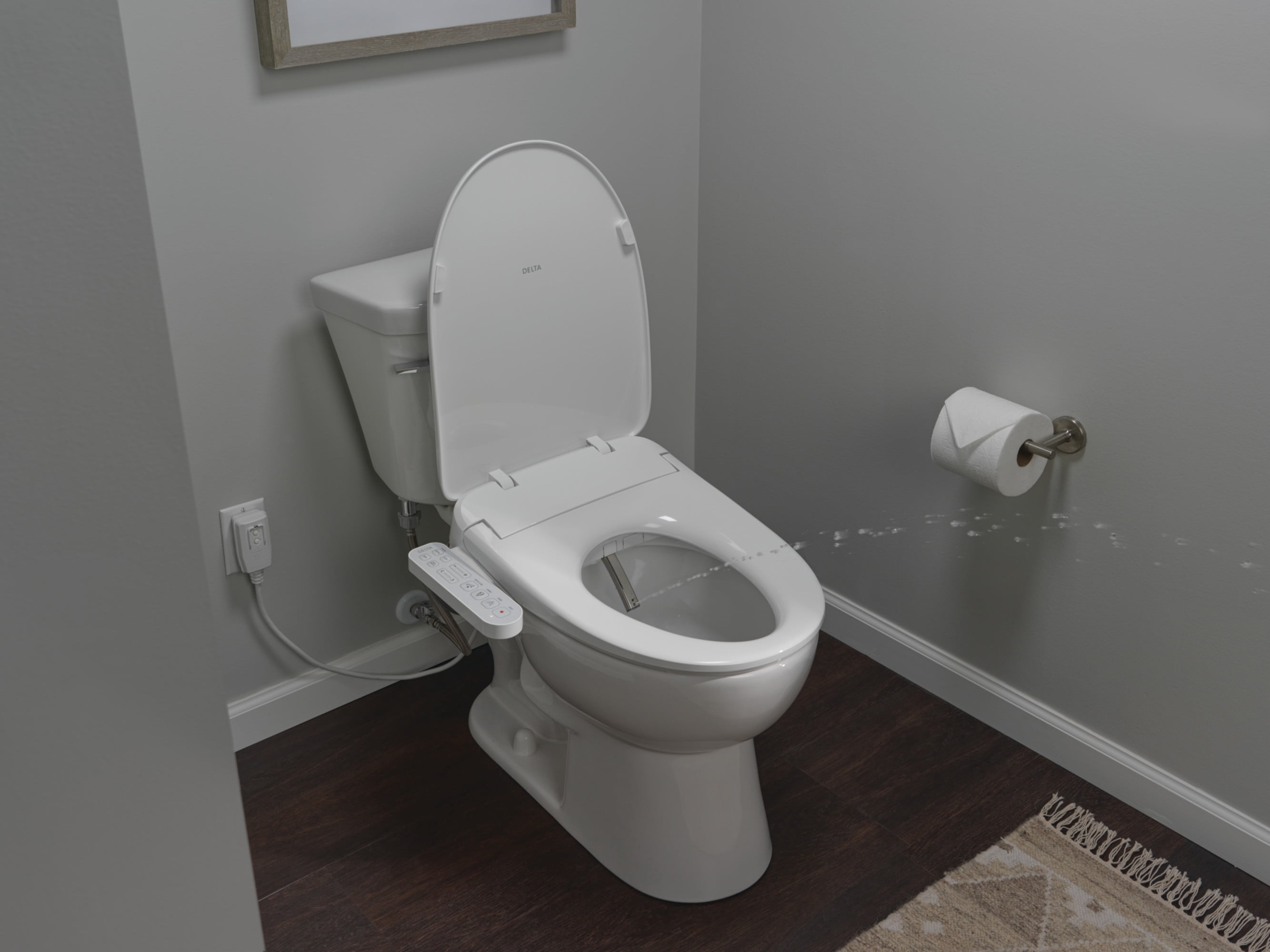 Delta 893005E Refresh Standard Elongated Bidet Seat - White