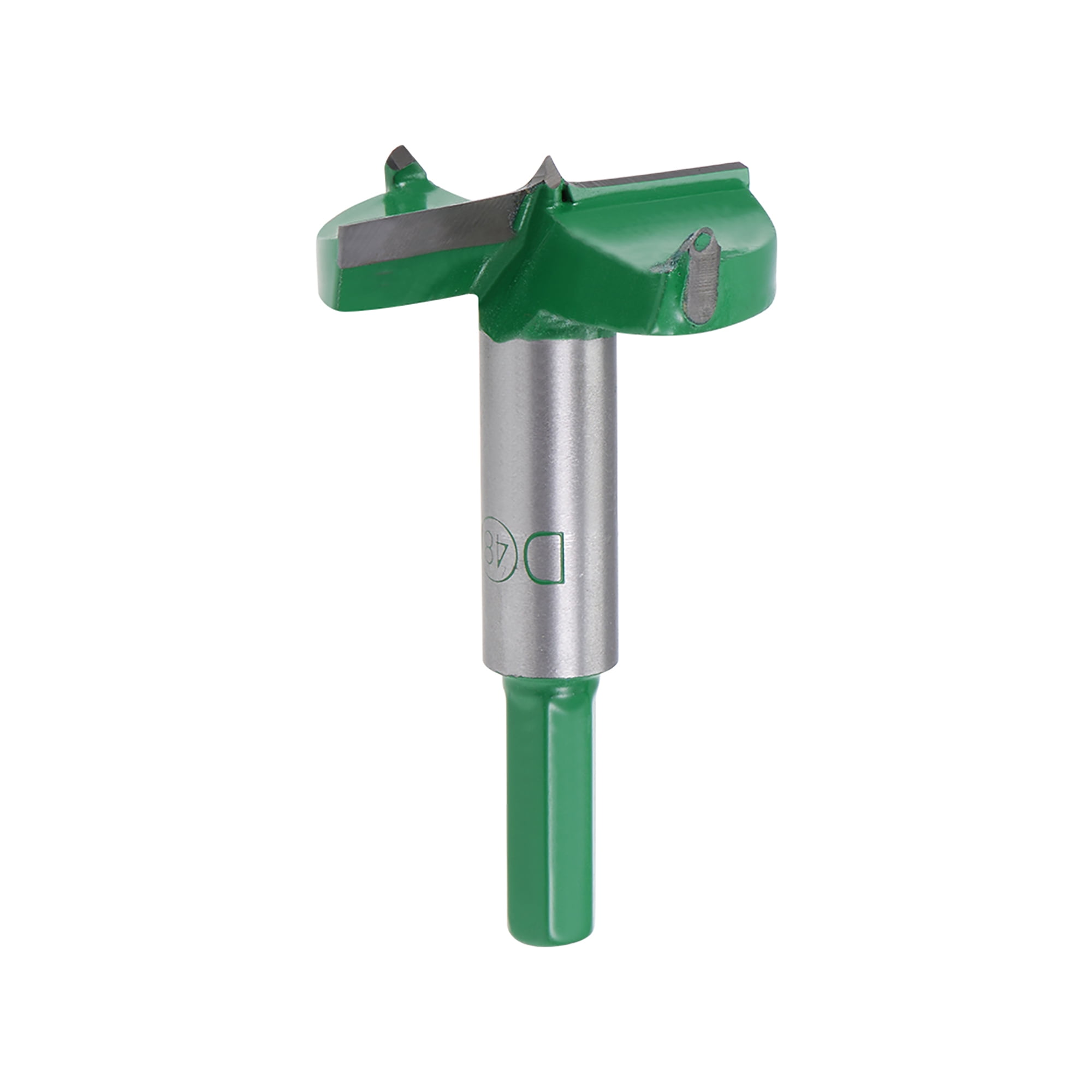 Forstner Wood Boring Drill Bit 48mm Dia. Hole Saw Carbide Tip Hex Shank