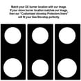 thumbnail image 3 of Stove Protector Liners Compatible with GE Stoves, GE Gas Ranges - Customized - Easy Cleaning Liners for GE Compatible Model CGY366SELSS, 3 of 8