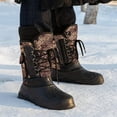 thumbnail image 2 of Mepaouo Men's Winter Snow Boots Warm Lined Hiking Boots Arch Support Work Walking Booties, 2 of 8
