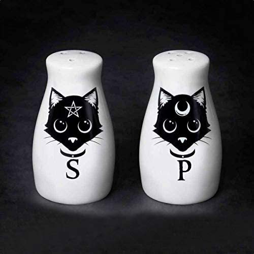 Ensemble de Salière et Poivrière pour Chats Sacrés par Alchemy England