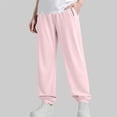 thumbnail image 2 of Mwjwdo Big Kids Boys & Girls Solid Icy Silk Quick Dry Pants, UV Anti Mosquito Jogger Trousers, Elastic Sports Casual Long Pants Pink 7 Years, 2 of 6