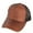 Brown, variant on Top Headwear Fashion Glitter Mesh High Bun Ponytail Trucker Hat - Silver